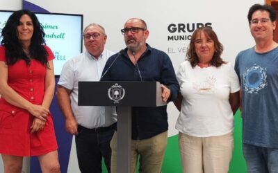 Representants de la Federació Xarxa Vendrellenca i grups del Ple Fem Vendrell, Primer el Vendrell, Comuns i ERC-Som Poble