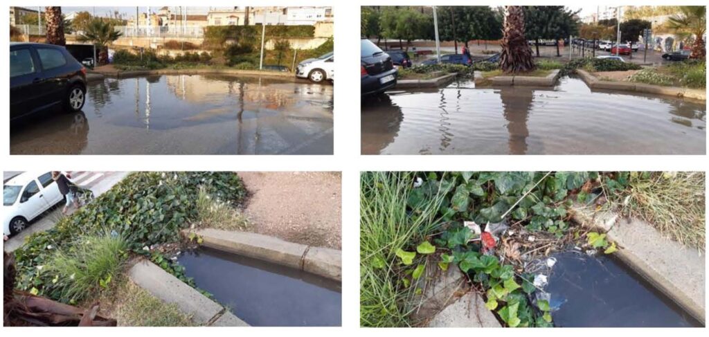 Entollament al parquing del Puig