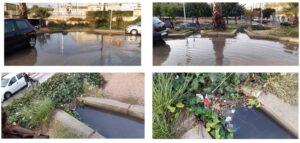 Entollament al parquing del Puig