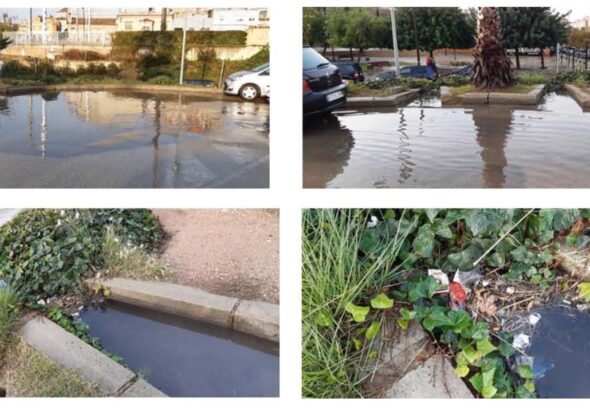 Entollament al parquing del Puig