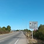 Zona de la carretera sense il·luminar