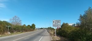 Zona de la carretera sense il·luminar